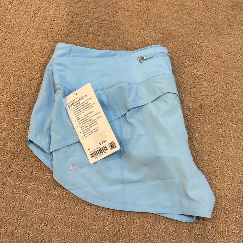 Lululemon NWT - RARE Lululemon Speed Up Short 2.5" Blue Chill SIZE 12